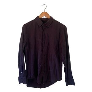 rag & bone Men's Black Button Down Shirt